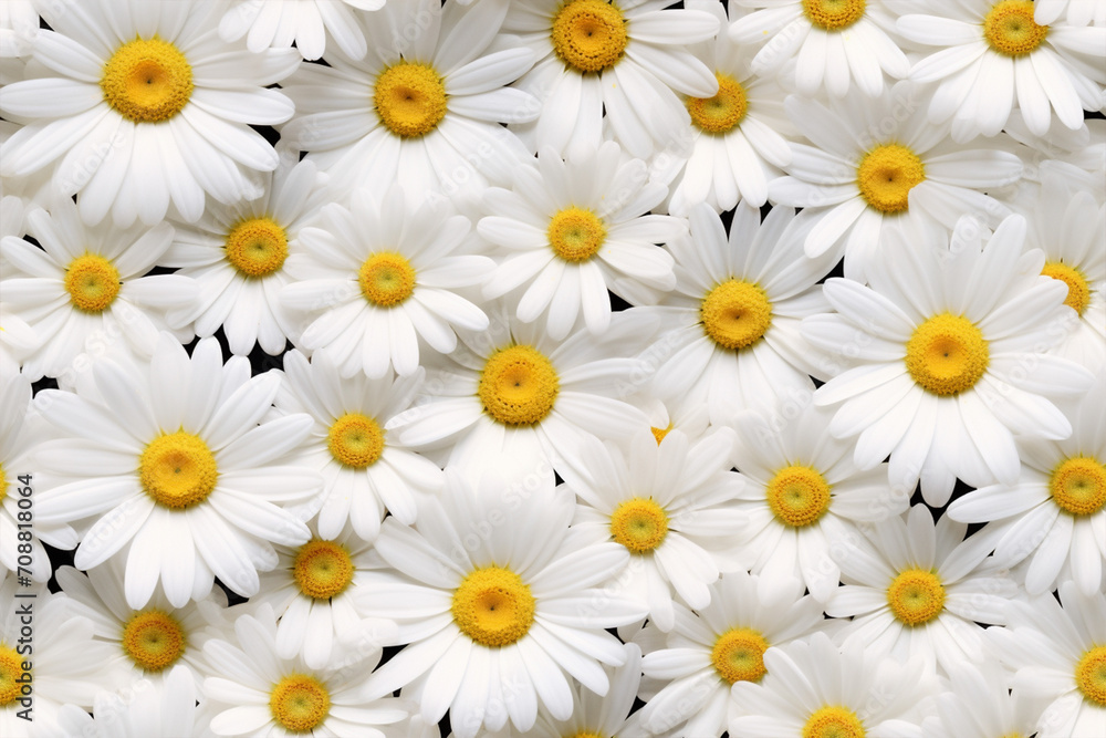 white daisy background wall texture pattern seamless wallpaper