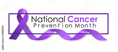 World Cancer Day concept. Calligraphy Poster Design. Realistic Lavender Ribbon.4th February to raise awareness of cancer . Vector Illustration .