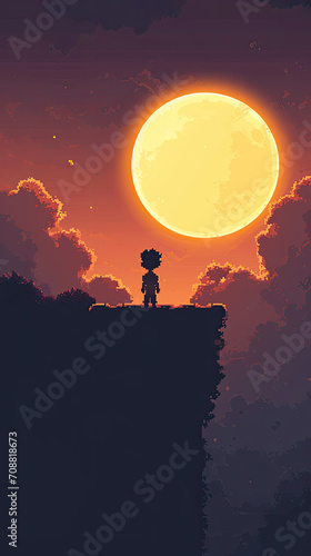 Dark Cloud Covering The Sun - Dynamic 2D Character Jumping