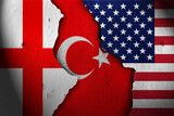turkey Between england and america.
