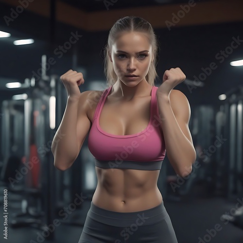 A hot gym girl