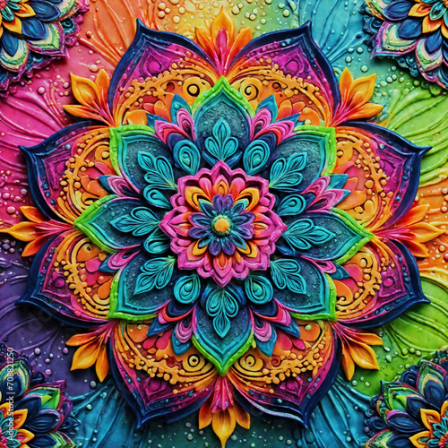 Mandala abstract colorful background