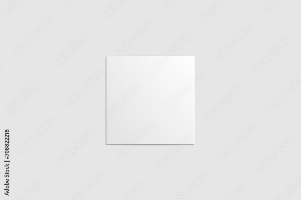 Square Bifold Brochure Mockup 3d Rendering Square Bifold Brochure Mockup 3d Rendering