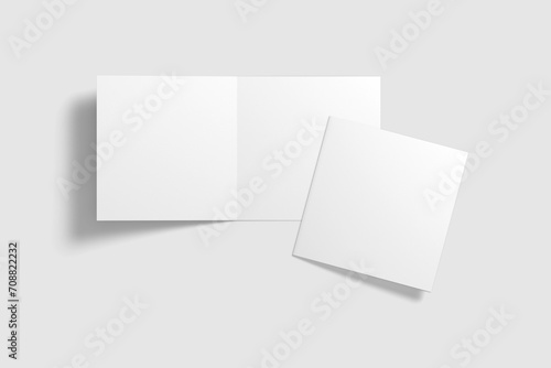 Wallpaper Mural Square Bifold Brochure Mockup 3d Rendering Torontodigital.ca