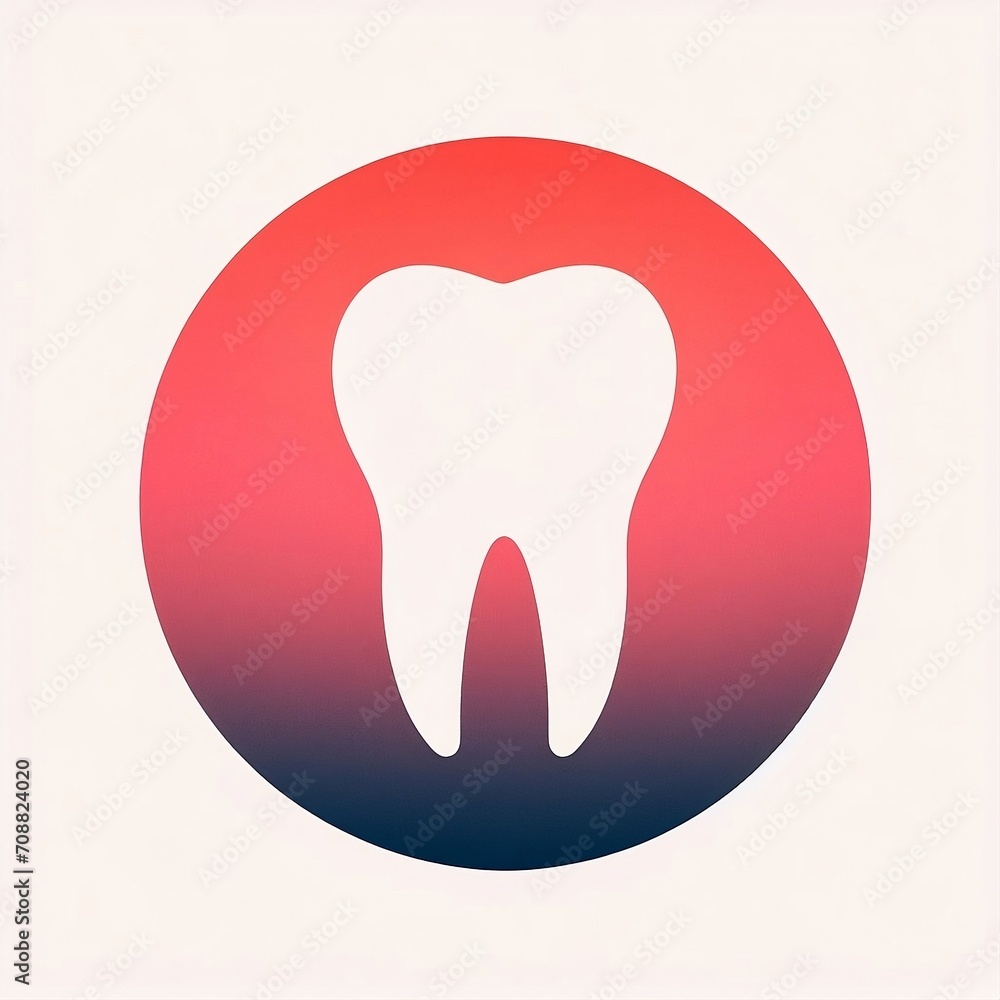 Logotipo de un diente sobre un fondo blanco Logotipo de un diente sobre un fondo blanco