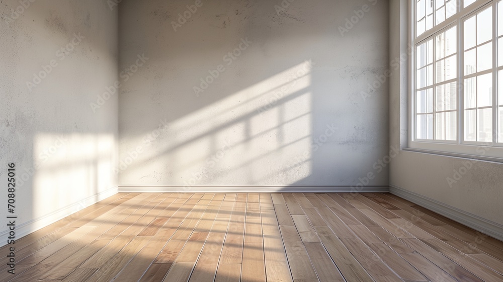 a room with a window and a wall with a light coming in from it a room with a window and a wall with a light coming in from it