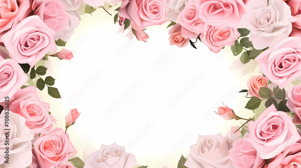 Beautiful pink rose bouquet flowers background, symbol of Valentine's Day, wedding, love