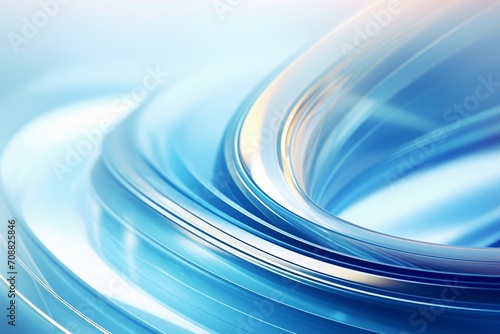 abstract blue background with smooth lines and waves. 3d illustration