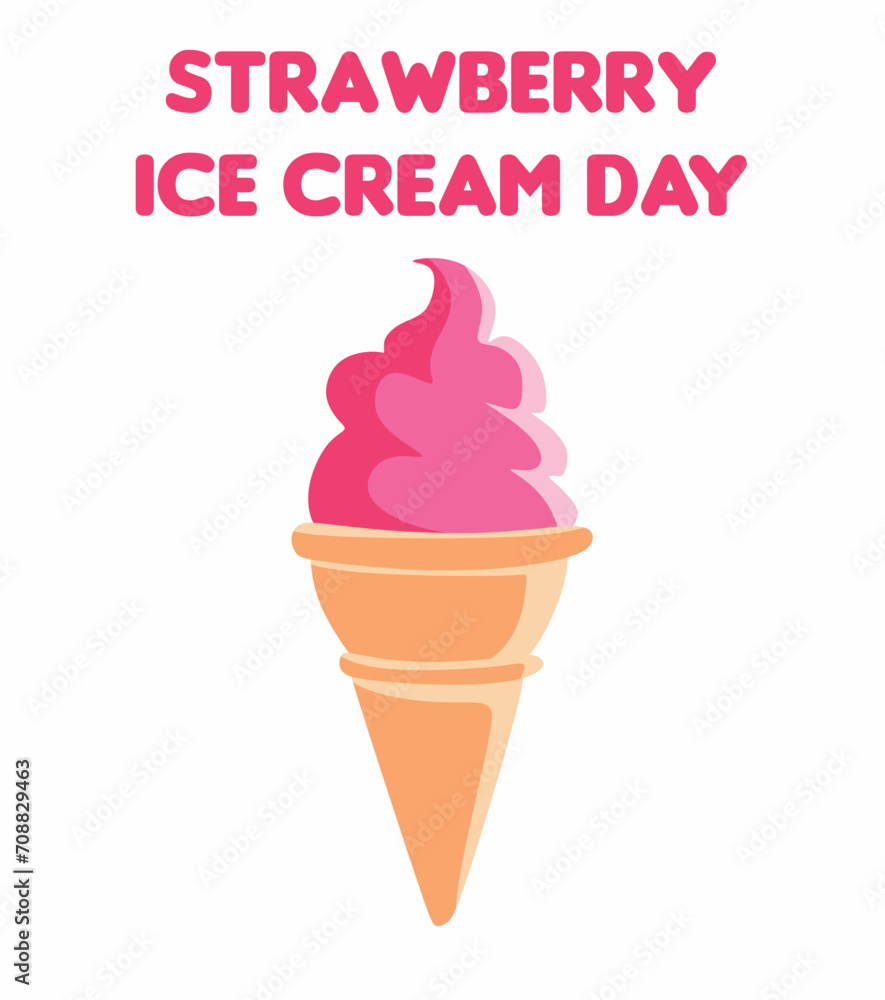 Happy Strawberry Ice Cream Day 