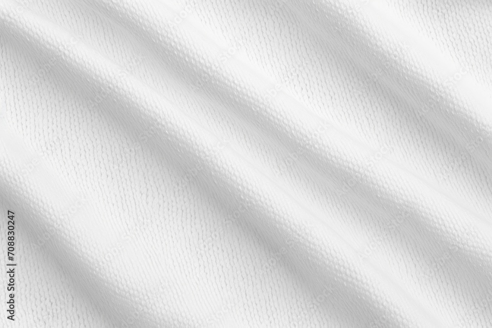Fototapeta premium White satin, linen textiles, jeans fabric curves wave lines background texture for web design , banner , business concept. Generative AI