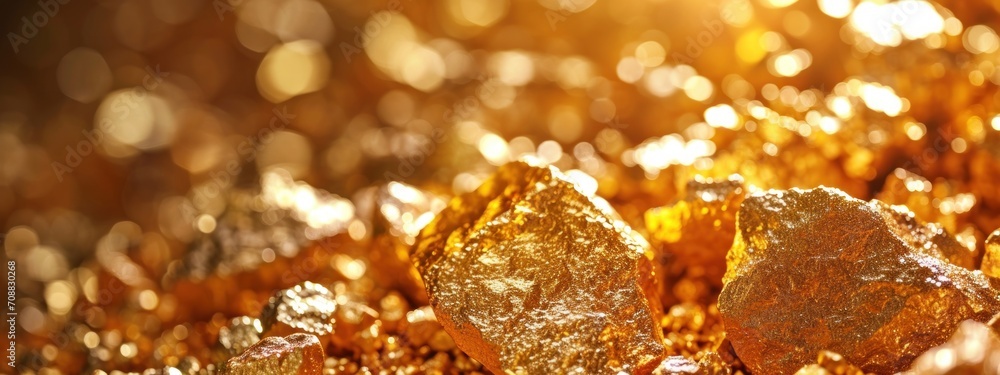Closeup of big gold nugget Closeup of big gold nugget