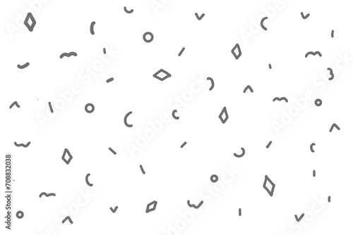 Hand drawn memphis background geometric style vector EPS 10