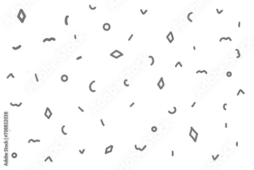 
Hand drawn memphis background geometric style vector EPS 10