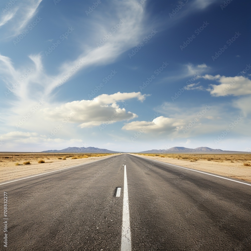 Long and winding road through the desert Long and winding road through the desert