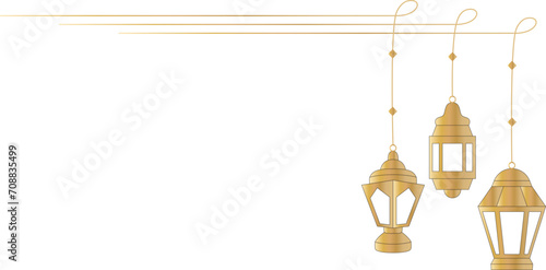 islamic lantern  ramadan kareem line art. EPS 10