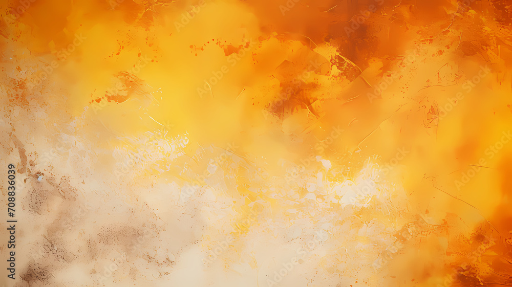 Abstract grunge background with orange and yellow colors. wallpaper or background resource for design