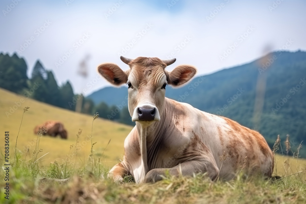 Cow in the meadow