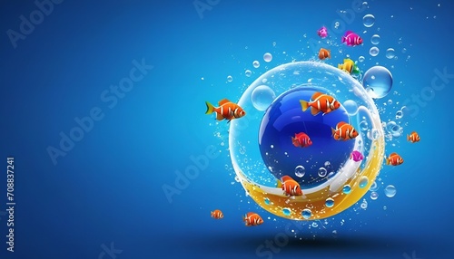 background with circles