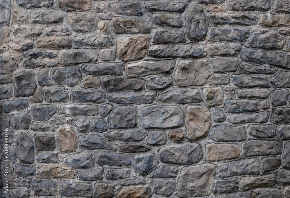 Medieval castle style gray brown stone pattern texture background Medieval castle style gray brown stone pattern texture background