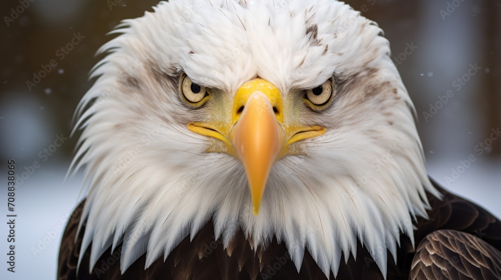 Obraz premium Bald Eagle Staredown