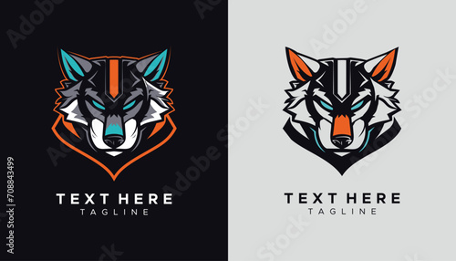 Modern e sport team vector logo