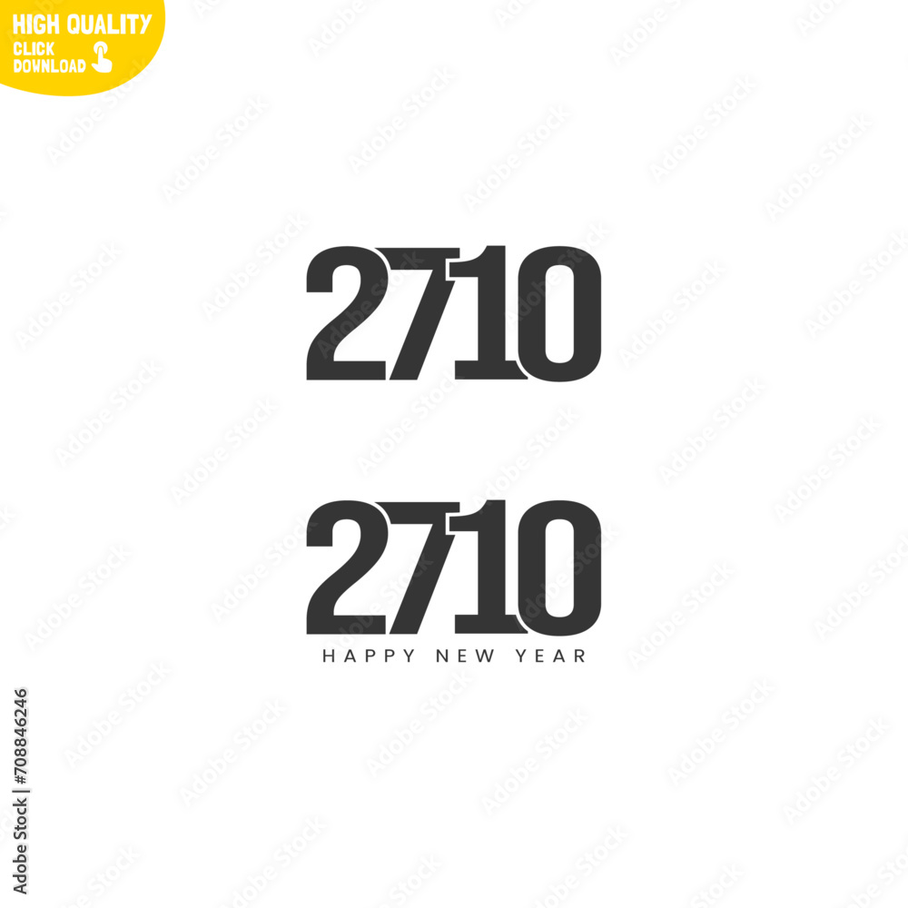 Creative Happy New Year 2710 Logo Design Creative Happy New Year 2710 Logo Design