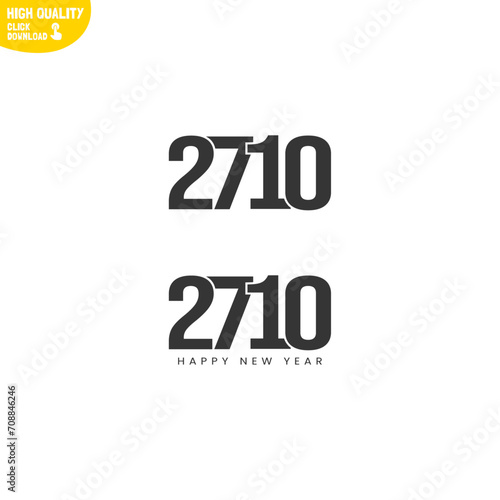 Creative Happy New Year 2710 Logo Design