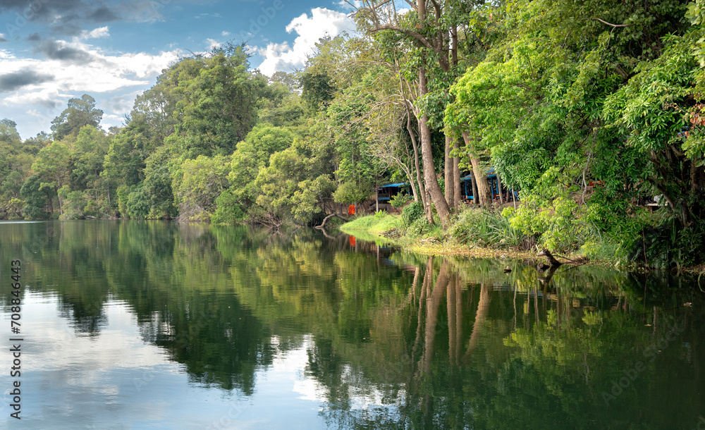 Yeak Laom crater lake in Krong Ban Lung, Cambodia Yeak Laom crater lake in Krong Ban Lung, Cambodia