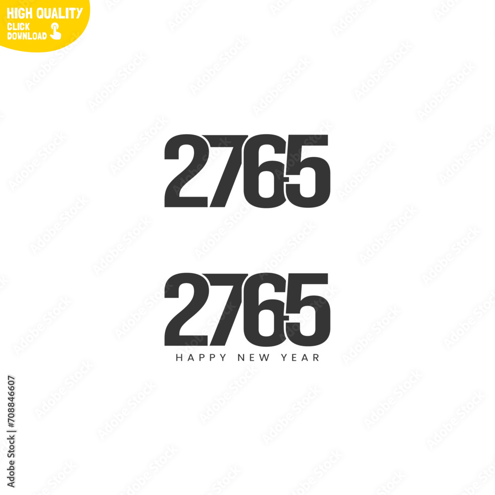 Creative Happy New Year 2765 Logo Design Creative Happy New Year 2765 Logo Design