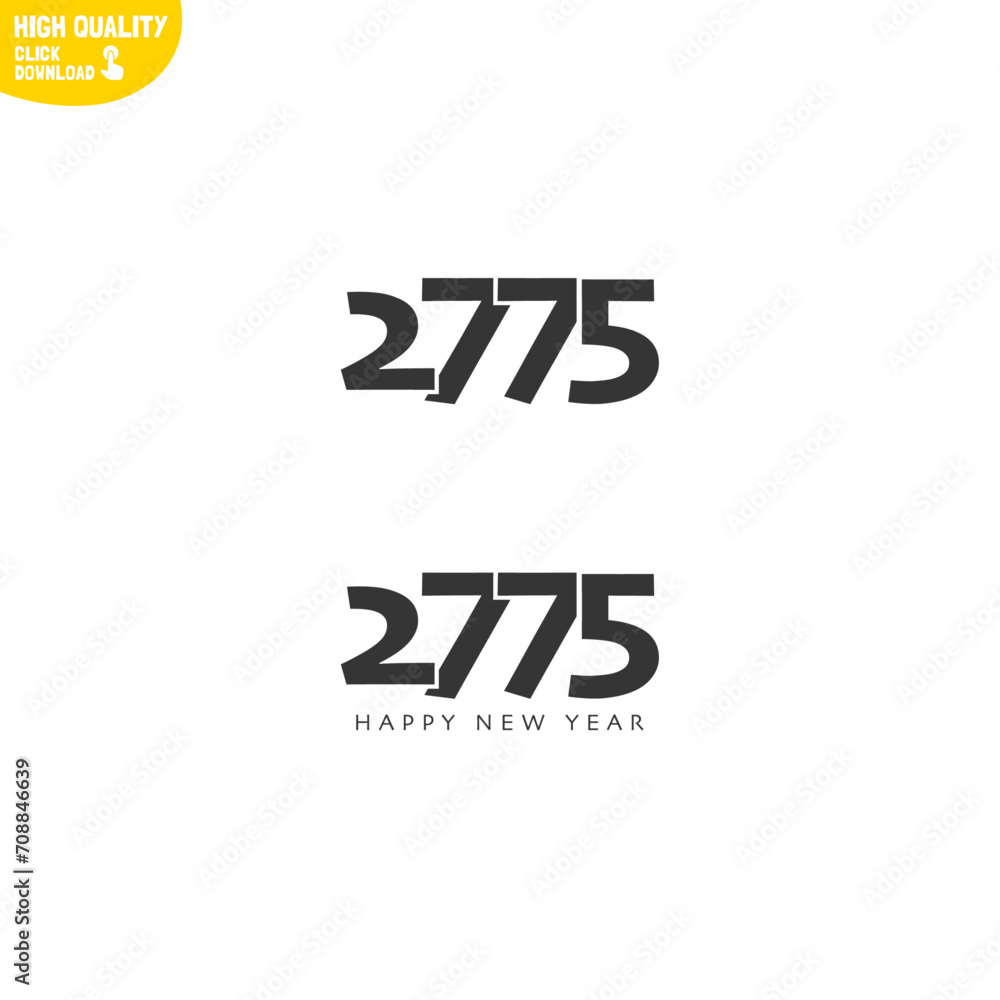 Creative Happy New Year 2775 Logo Design Creative Happy New Year 2775 Logo Design