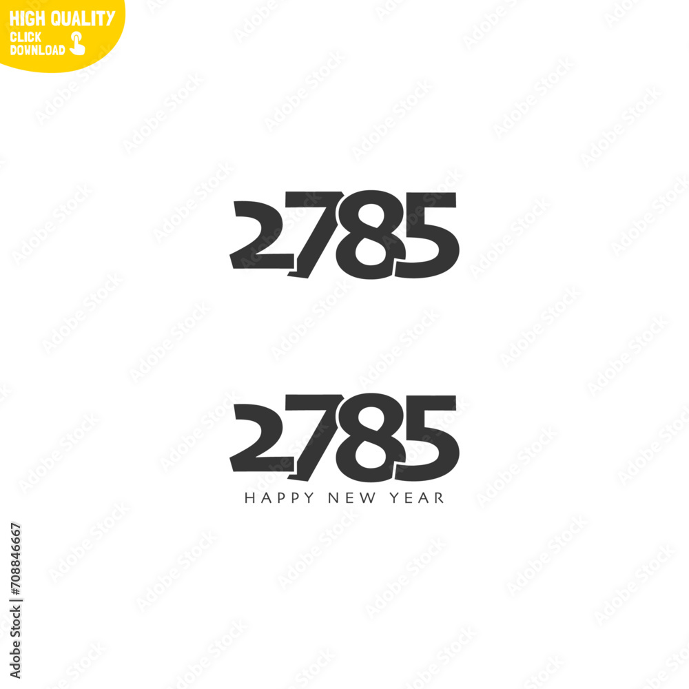 Creative Happy New Year 2785 Logo Design Creative Happy New Year 2785 Logo Design