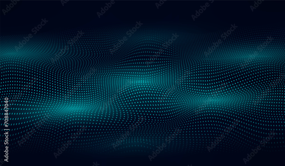 Abstract gradient wave of particles big data digital background futuristic illustration Abstract gradient wave of particles big data digital background futuristic illustration