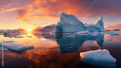 frozen iceberg ice background illustration polar arctic, ocean water, climate environment frozen iceberg ice background © vectorwin