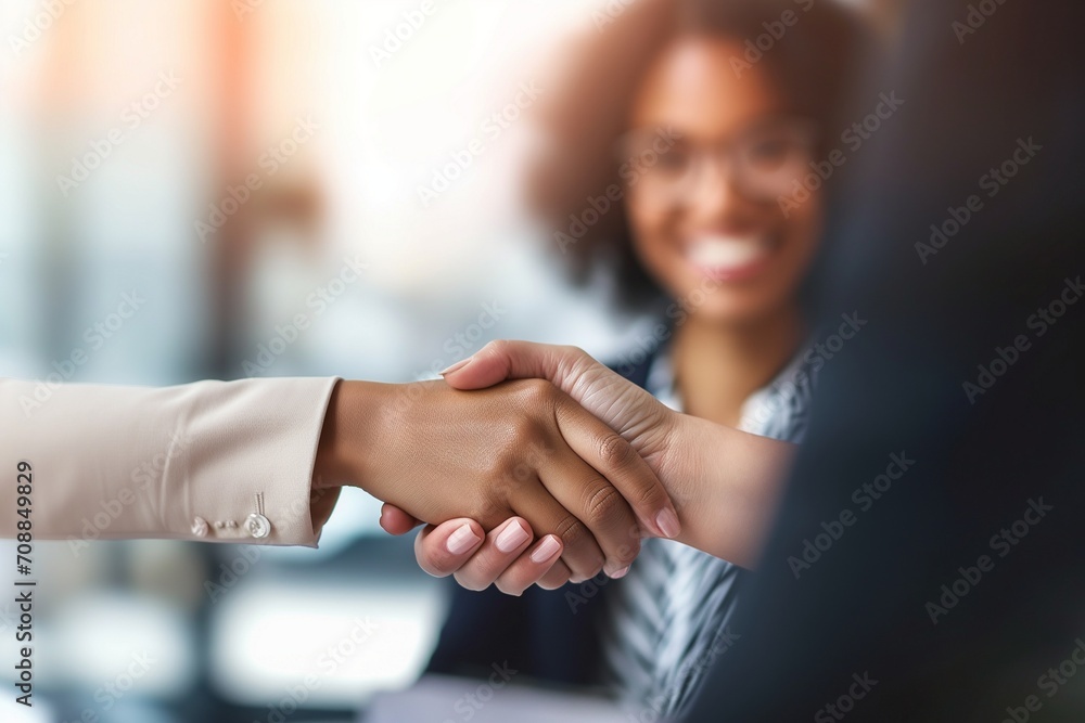 Fototapeta premium business people shaking hands