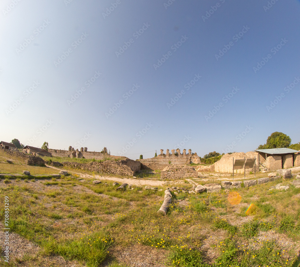 ancient  nikopolis preveza greece ruins of ancient christian church
