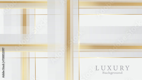 Luxury golden color abstract background. Abstract modern geometric white pattern.