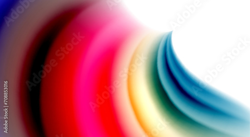 Color mixing liquid rainbow shape background