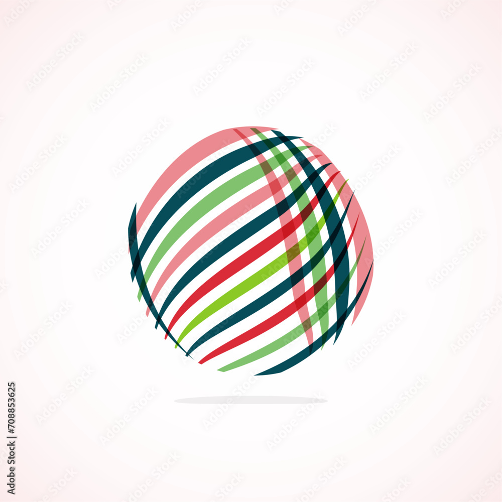 Abstract circle logo - minimalist emblem, timeless and universal shape of circle. Unique logo represent range of brands and concepts, encapsulating simplicity and creativity in single, iconic image