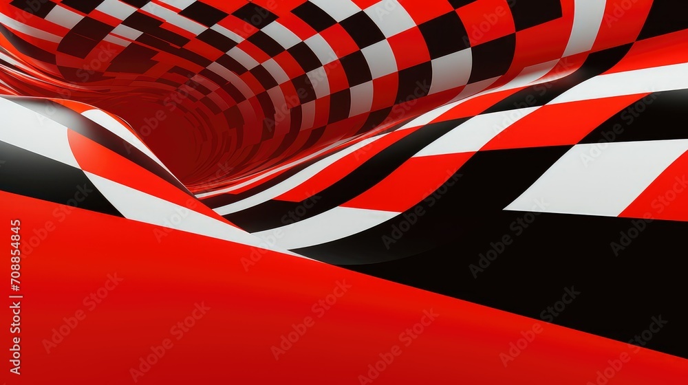 Obraz premium color graphic red background illustration vibrant bold, abstract minimalist, texture digital color graphic red background