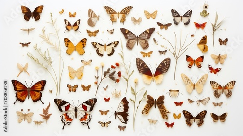 seed art inspired by the world of insects and butterflies, 