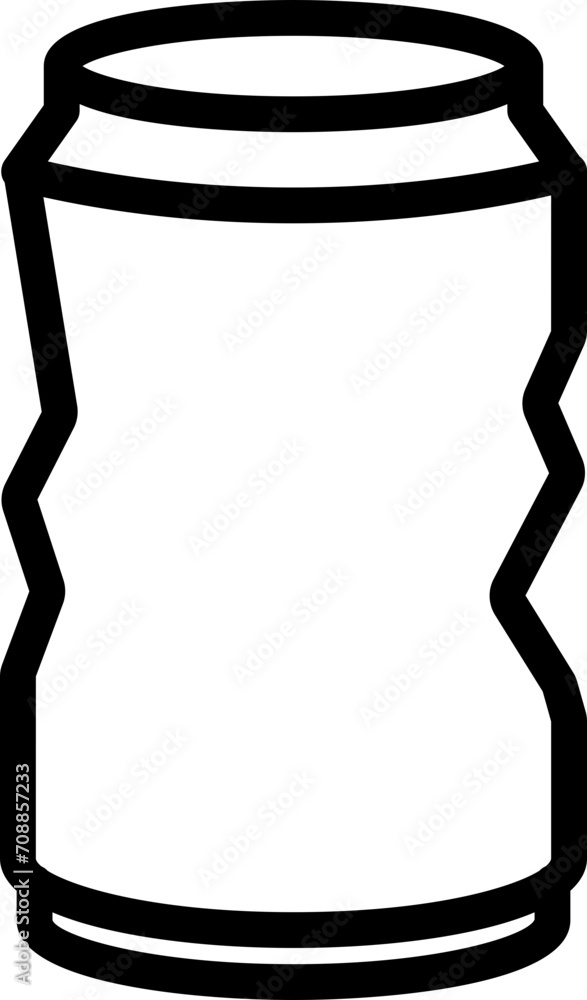 Can Garbage Line Icon Can Garbage Line Icon