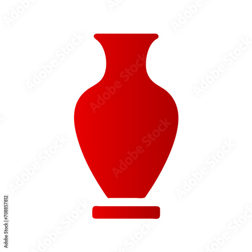red vase