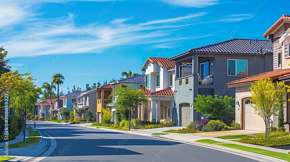 Obraz premium 住みやすい住宅街のイメージ03