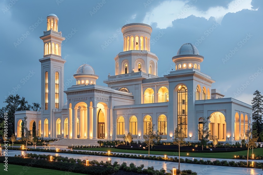 Mosque building exterior professional photography