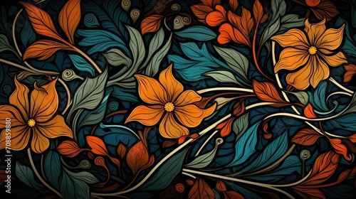 artistic floral arrangement with vibrant contrast colors. exotic botany artwork ideal for stationery, wallpaper, and luxury branding