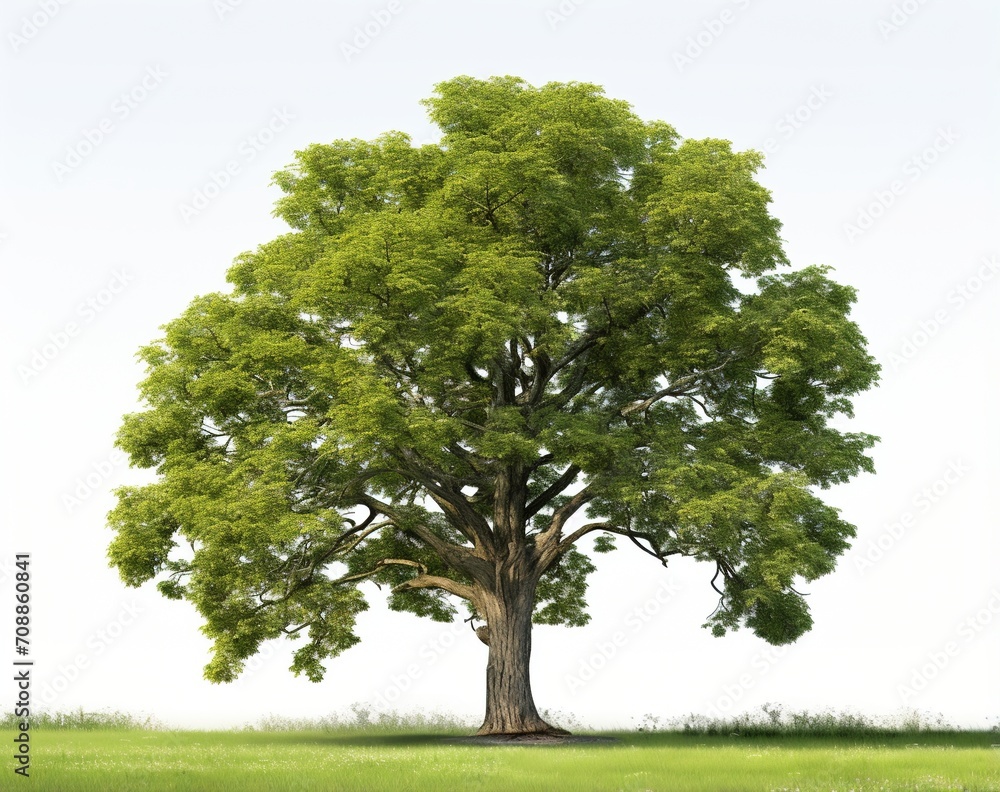 Large tree in a grassy field Large tree in a grassy field