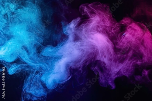 Abstract Colorful Smoke  Dynamic Artistic Background in Blue  Pink  and Red Tones  Featuring a Mystical Burst of Smoky Texture with a Soft and Vibrant Feel