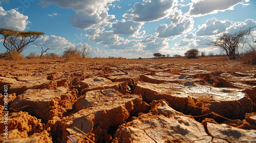 Communities combating desertification through water preservation, AI Generated photo