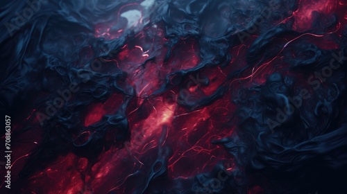 abstract inferno meets the oceanic abyss. intense red and blue fluid art. perfect for captivating wall art, graphic design, and creative backgrounds