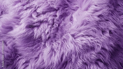 Sheep purple fur close-up texture top view